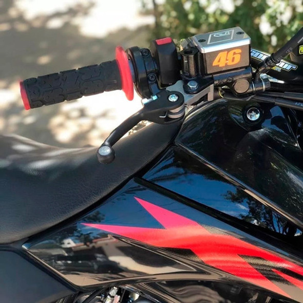 Manija Palanca Tornado Xr 150 Rebatible Negro Wirtz Juego 1