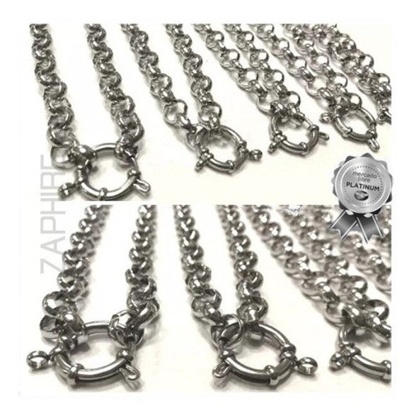 10 Dijes Premium 10 Cadena Rolo 4 Pulseras Acero Quirurgico 0