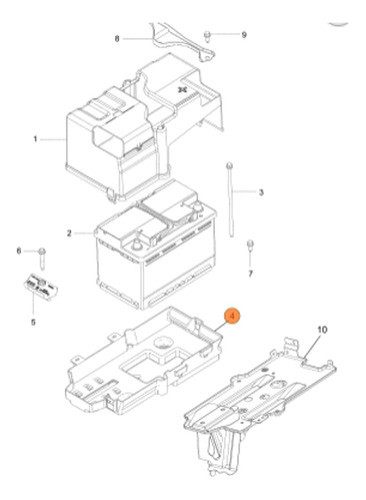 Bandeja Soporte Bateria Trailblazer/s10 2012/21 1