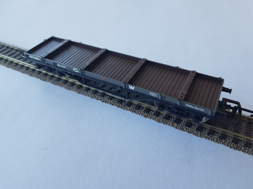Vagón Chata Con Estacas Inglés De La G W R Esc. 00 Hornby 1