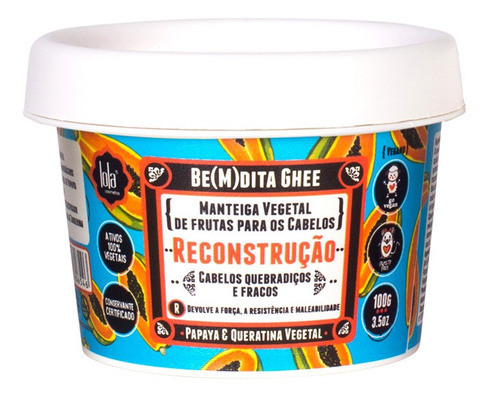 Lola Cosmetics Bemdita Ghee Reconstrucao Mamao 100g 0