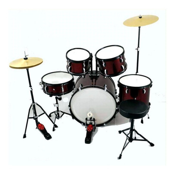 Bateria Musical Grande 5 Piezas Roja 0 Bateria Musical Grande 5 Piezas Roja 0