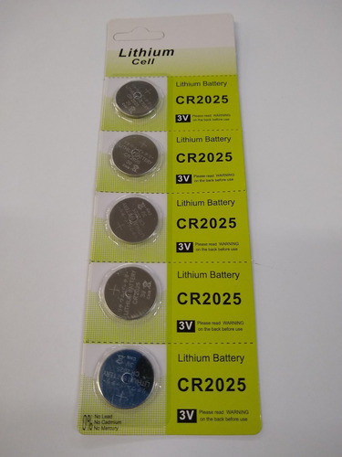 100 Peças - Bateria Tipo Moeda 3v Cr2025 Blister Promoção 1