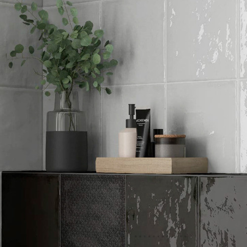 Porcelanato Para Piso Y Pared De 22.3x22.3 Porcelanato Negro 1