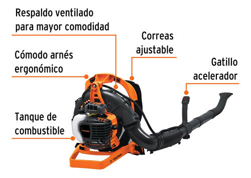 Sopladora A Nafta T/moch 26cc 3/4hp 5.7kg Truper Sopla-26 1