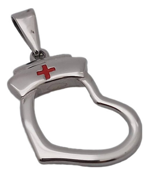 Collar Corazón Enfermera Mod2 Médica Acero Joyas Mónaco 0