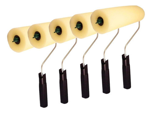 Rodillo Poliester Goma Espuma 22 Cm Pintura Sintetica X 5u 0