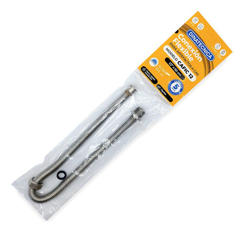 Flexible Conexión Gas Cafic Dinatecnica  1/2 Long 60cm Aprob 0