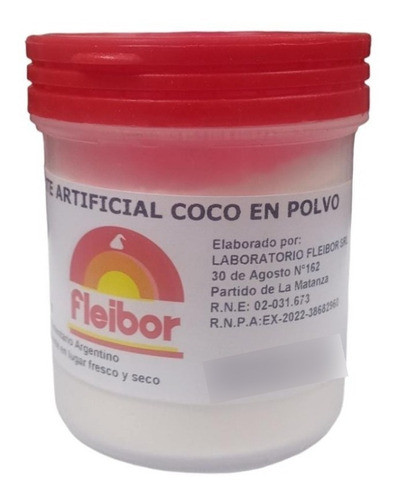 Esencia En Polvo Fleibor Coco X 28gr Apto Vegano 0