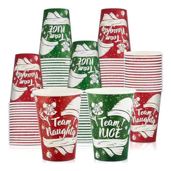 100 Vasos Desechables De Navidad De 12 Onzas, 0 100 Vasos Desechables De Navidad De 12 Onzas, 0