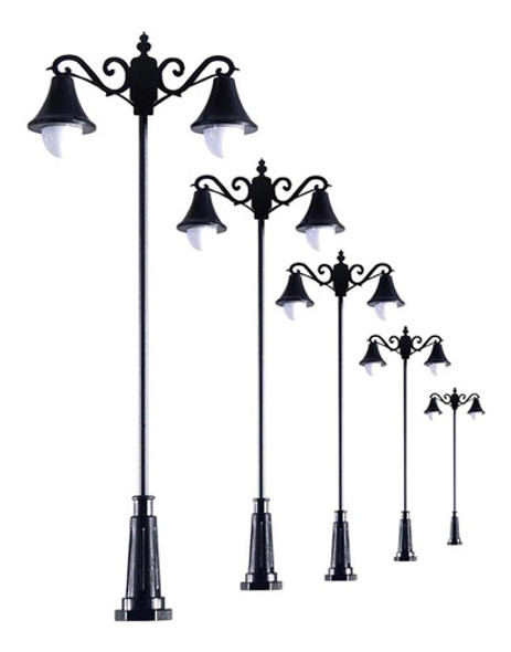 Poste De Luz De Iluminação Branca Em Miniatura 1: 100 1 Poste De Luz De Iluminação Branca Em Miniatura 1: 100 1