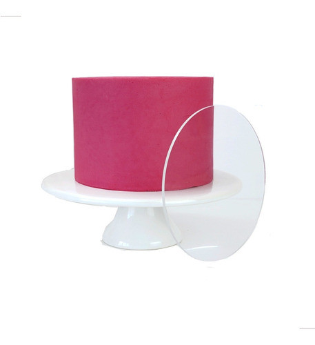 Disco Para Ganache | Torta Bordes Perfectos 21 Cm  Acrilico 0