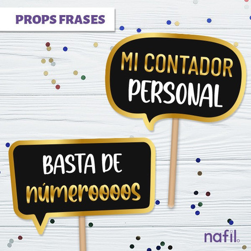 Props Egresado Contador Carteles Imprimibles - Dorado 1