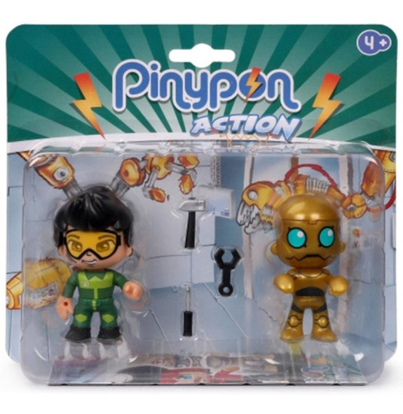 Muñeco Pinypon Action Mecánico Con Accesorios Y Robot 1