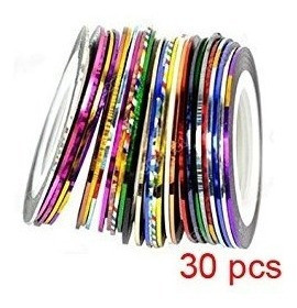 Cintas De  Decoracion Autoadhesivas Surtidas Deco Nails X 30 1