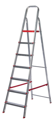 Escalera Hogareña Lusqtoff 1.90mts 7 Escalones Aluminio 0