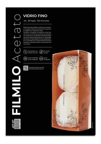 Filmilo Art-jet Acetato Vidrio Fino A4 20 Hojas 0