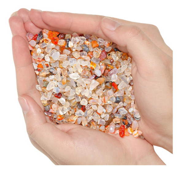 Piedras De Cuarzo Trituradas 450gr Carnelian Grava 0