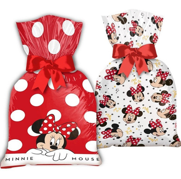 Sacola Surpresa Minnie Vermelha 24 Unidades Aniversário 0