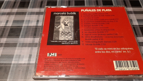 Marcela Bublik - Puñales De Plata - Tangos - Cd Original 1