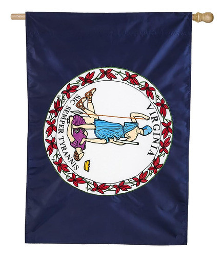 Team Sports America Virginia State Applique House Flag - Tam 0