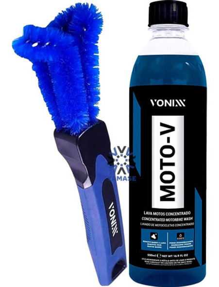 Moto V Shampoo Moto 500ml + Escova Para Limpar Raio Vonixx 0