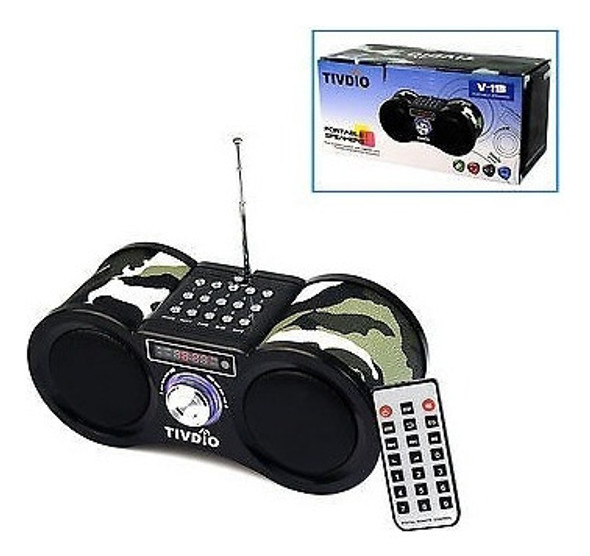 Radio Fm Estéreo Usb Tfcard Altavoz Mp3 Música Reproductor + 1