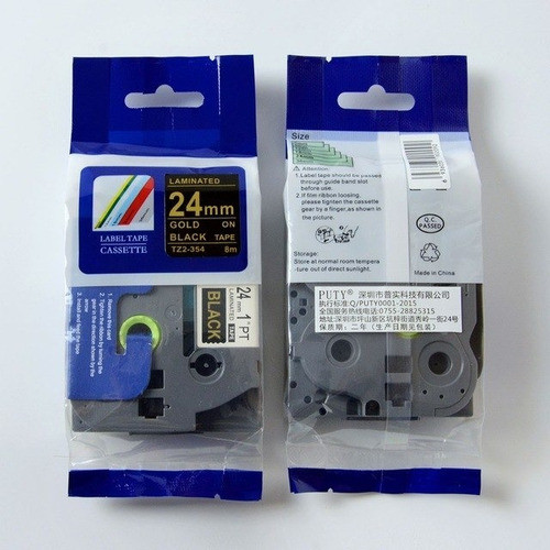 Cinta Compatible P/rotulado Brother Tze-354 24mm Oro/negro 0