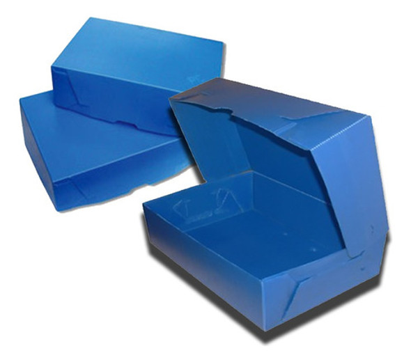 Caja Archivo Legajo 12 Azul 39x28,5x12 Tipa Saic (x4 Unid.) 1