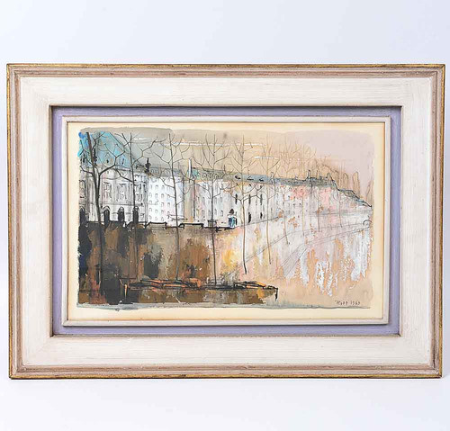 Quadro Gravura Antiga Assinada 0