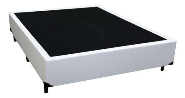 Base Cama Box Viúva Corino Branca - 128x188x39 0