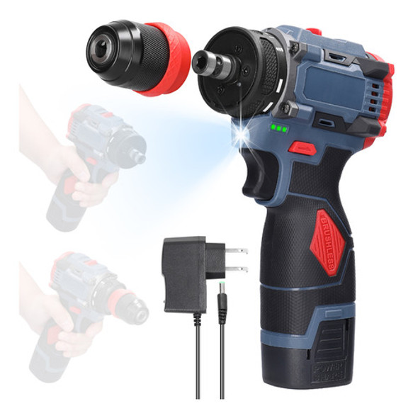 Furadeira Elétrica Multifuncional 2 Em 1 16,8 V Chave De Fen 0