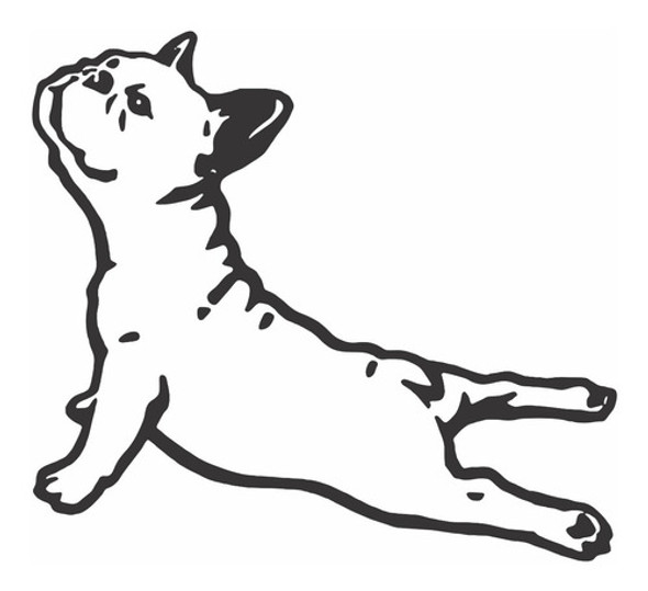 Vinilo Adhesivo, Calco, Perro Bulldog  Frances 0