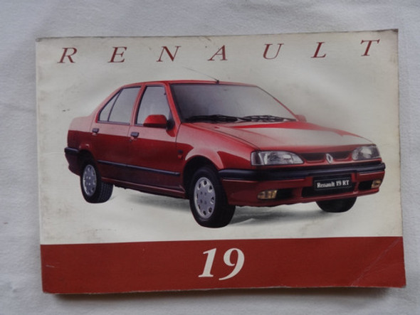 Manual R19 Guantera Renault 19 1993 Catalogo Instrucciones 0