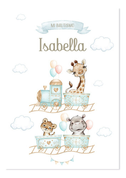 Kit Imprimible Animales De La Selva Acuarela En Tren Tukit 0