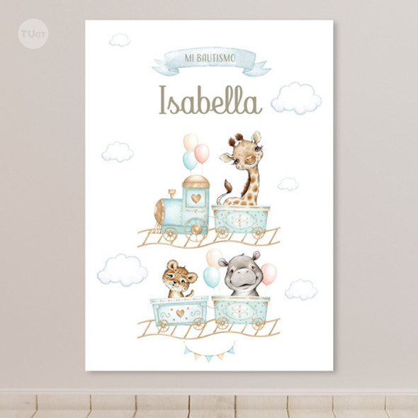 Kit Imprimible Animales De La Selva Acuarela En Tren Tukit 1