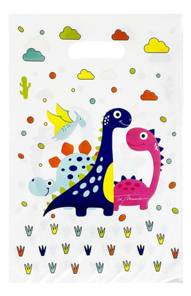Bolsitas Para Sorpresitas Dino Cotillón Decoración 0