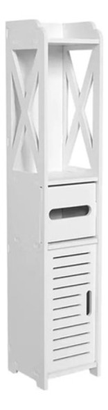 Mueble Columna De Baño Blanco 80 Cm De Altura 0