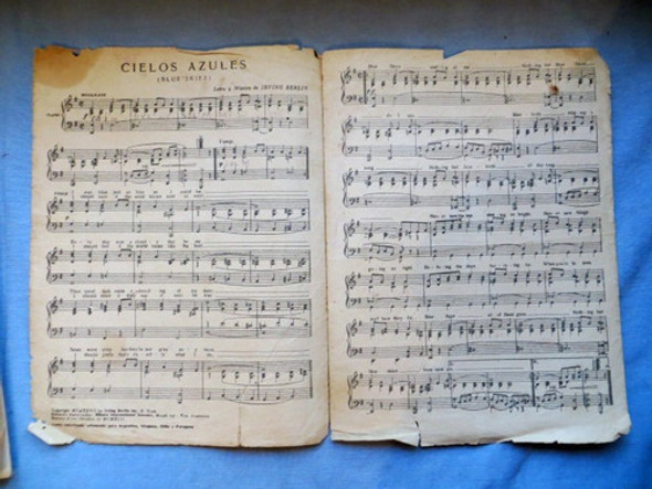 Cielos Azules Irving Berlin Partitura 1