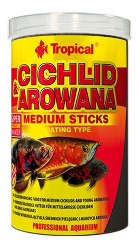 Tropical Cichlid Arowana 300g Sticks Carnivoros Ciclidos 0