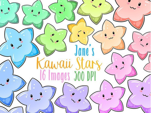 Cliparts Imagenes Png Estrellas De Colores Pasteles Jk43 0