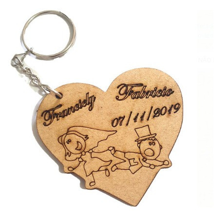 117 Chaveiro Casamento Noicado Bodas Eventos Personalizado 0
