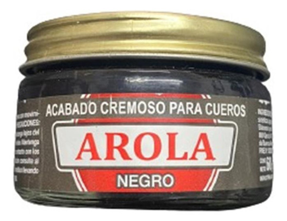 Crema Color Negro Para Cueros Arola X 60 Cc 0
