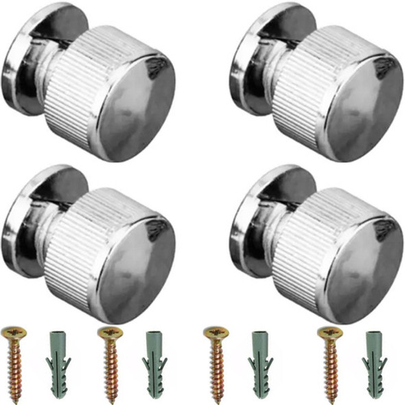 Kit 10 Botão Frances Abs Fixação Espelhos E Vidros Com Bucha 0