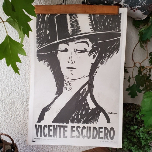 Poster Antiguo Frances Doble Faz Van Dongen,vicente Escudero 0