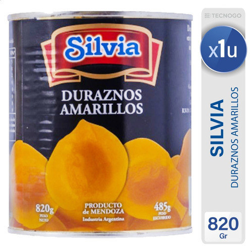 Duraznos Amarillos En Mitades Silvia - Mejor Precio 0