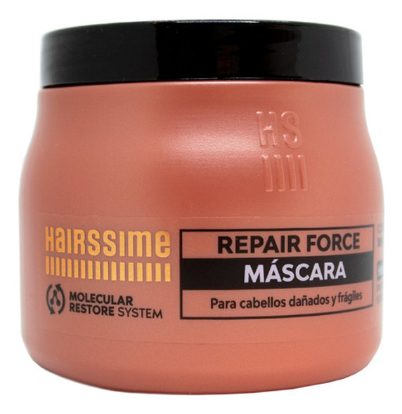Hairssime Repair Force Máscara Reparadora Dañado Chica 6c 0 Hairssime Repair Force Máscara Reparadora Dañado Chica 6c 0