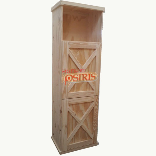 Modular Despencero Porta Microondas Puertas Xx Pino Macizo 0