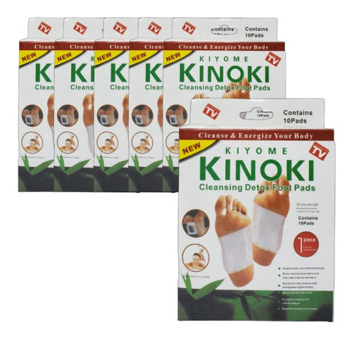 Pads Para Pies Desintoxicantes Limpiadores Corporales 6 Caja 0