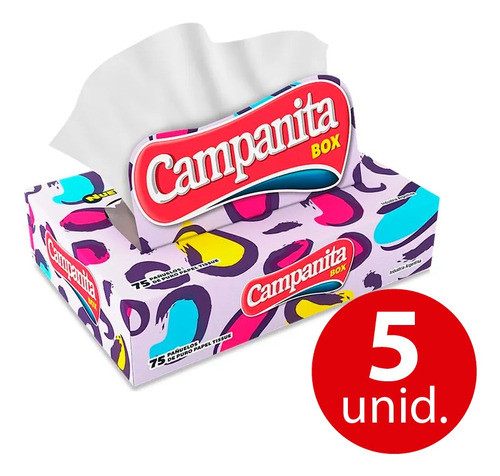 Campanita Pañuelos Caja X75 Combo X5 U 0